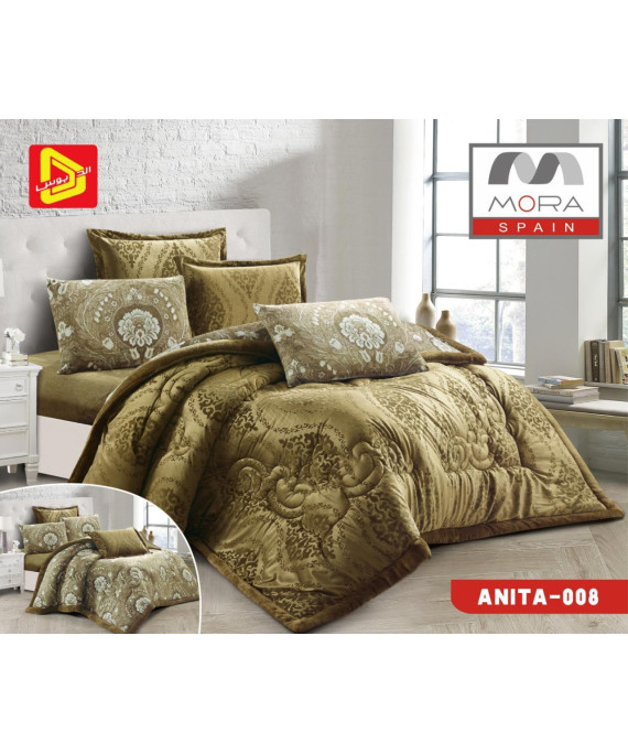  لحاف مورا انيتا مخمل شتوى  ٦ قطع  نفرين