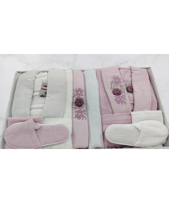 طقم روب حمام قطن 100 % 12 قطعه 