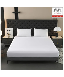 طقم شرشف مورا سير سادة توين – 3 قطع، قطن 100% (120×200 سم)