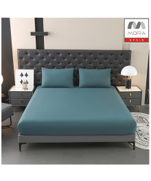 طقم شرشف مورا سير سادة توين – 3 قطع، قطن 100% (120×200 سم)