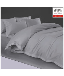 طقم تلبيس لحاف مورا 6 قطع – نفرين، قطن 100%، تصميم ساده (240×260 سم)