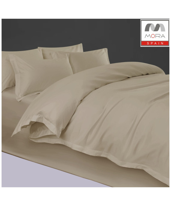 طقم تلبيس لحاف مورا 6 قطع – نفرين، قطن 100%، تصميم ساده (240×260 سم)