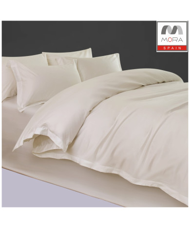 طقم تلبيس لحاف مورا 6 قطع – نفرين، قطن 100%، تصميم ساده (240×260 سم)