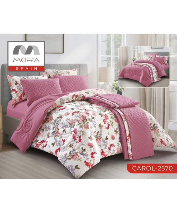 لحاف مورا كارول 7 قطع مجوز كينج 240*260