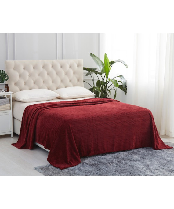 بطانيه مورا كلاسى ساده مفرد 170*240