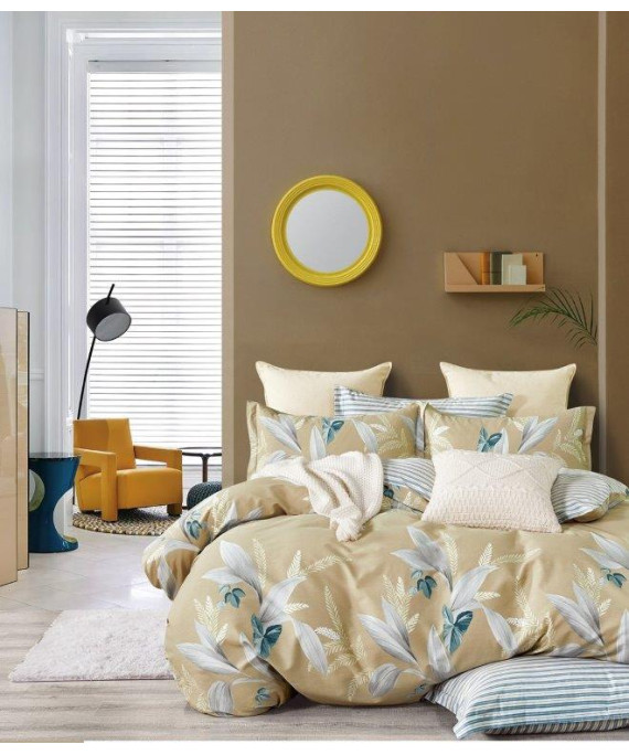 طقم مورا غطاء لحاف 6 قطع قطن 100%  قياس 240*260