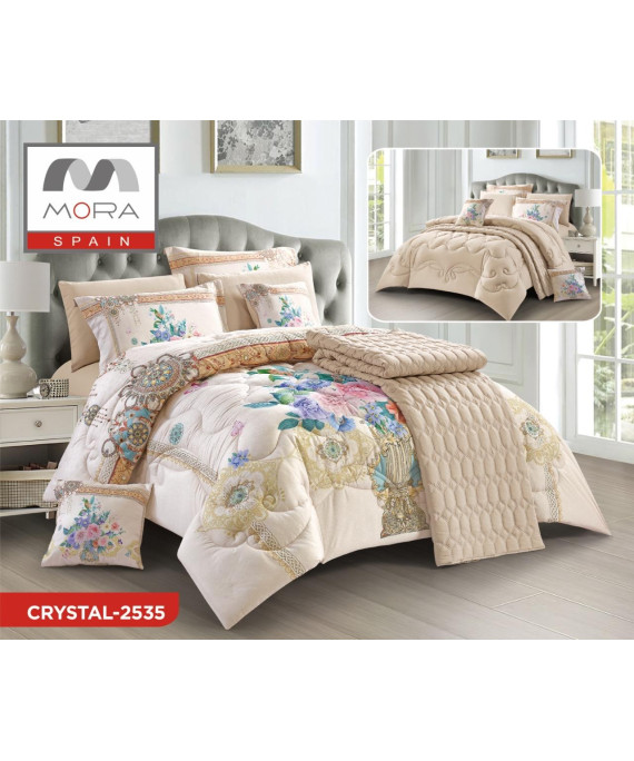 لحاف مورا كريستال 9 قطع مجوز كينج 240*260