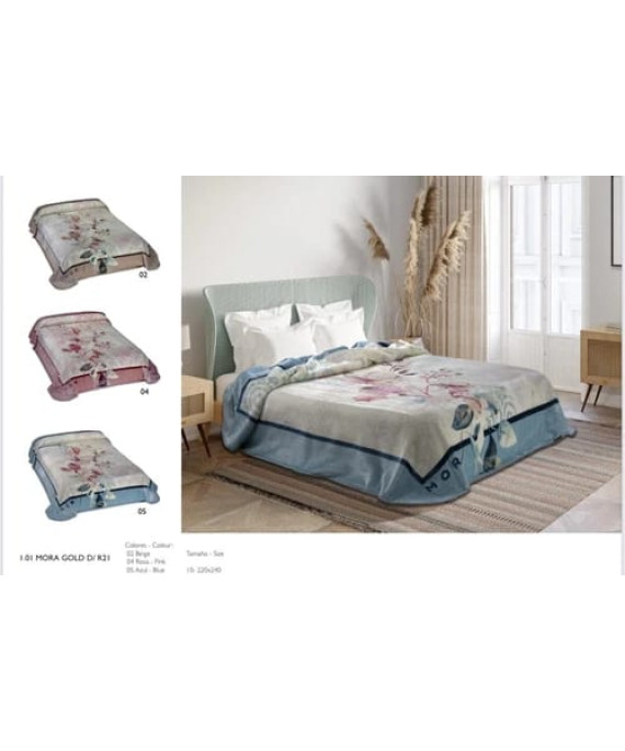  بطانيه مورا جولد طبقة  مجوز 260*240