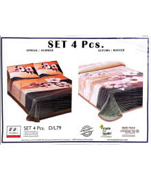 طقم بطانيه مورا جولد 4 قطع 220*240 طقم بطانيه مورا جولد 4 قطع 220*240