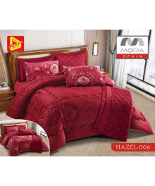  لحاف مورا هازيل  مخمل شتوى  ٦ قطع  نفرين