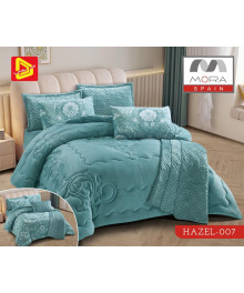  لحاف مورا هازيل  مخمل شتوى  ٦ قطع  نفرين