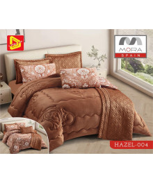  لحاف مورا هازيل  مخمل شتوى  ٦ قطع  نفرين