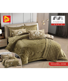 لحاف مورا هازل شتوى 7  قطع مجوز كينج 240*260