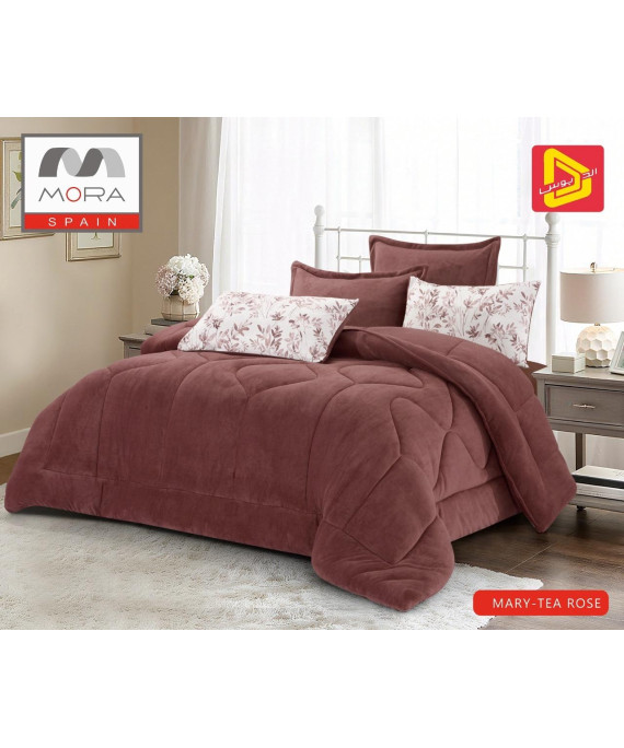  لحاف مورا ماري شتوى  ٦ قطع  مخمل نفرين