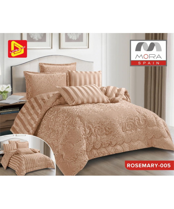 لحاف مورا  روز مارى مخمل شتوى  ٦ قطع  نفرين  لحاف مورا  روز مارى مخمل شتوى  ٦ قطع  نفرين