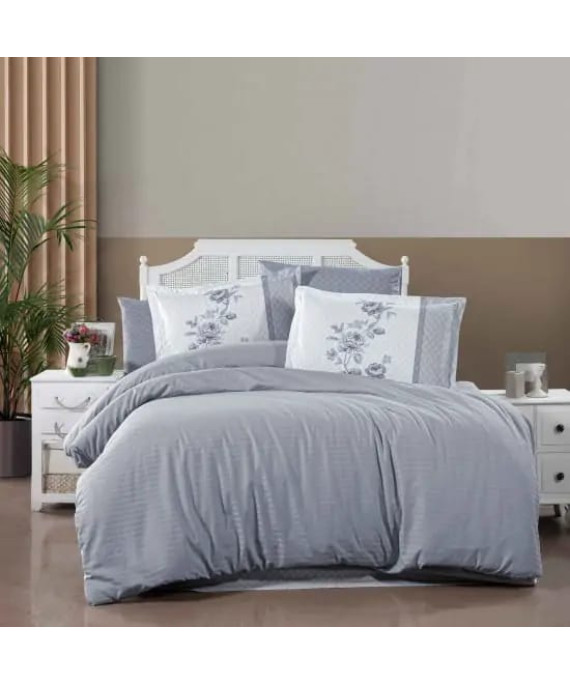 لحاف فندقي مورا ميلكور قطن جديد مجوز كنج 8 قطع 240*260