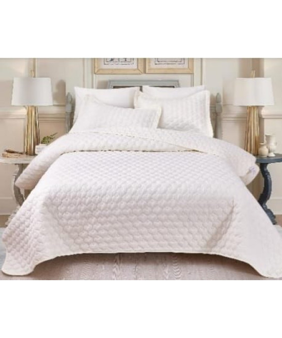 لحاف مورا بيد سبريد ساده 4 قطع مفرد 180*240 لحاف مورا بيد سبريد ساده 4 قطع مفرد 180*240